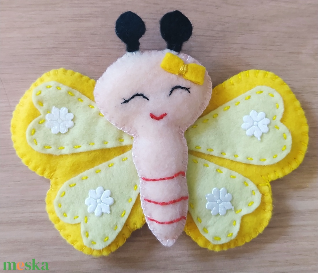 Három pillangó mese ujjbáb - játék & sport - bábok - kesztyűbáb - Meska.hu