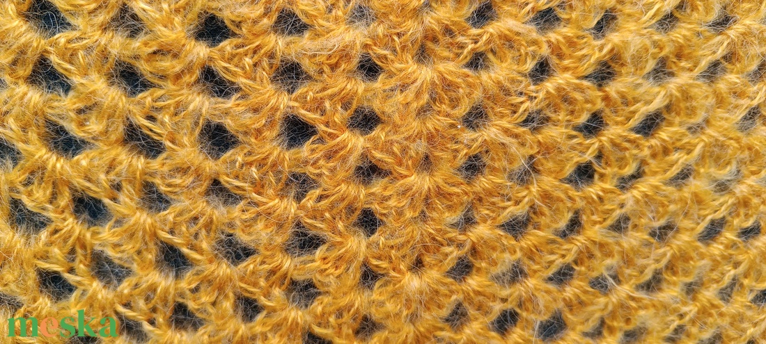 Sárga pelerin, poncsó - esküvő - kiegészítők - bolero és válltakaró - Meska.hu