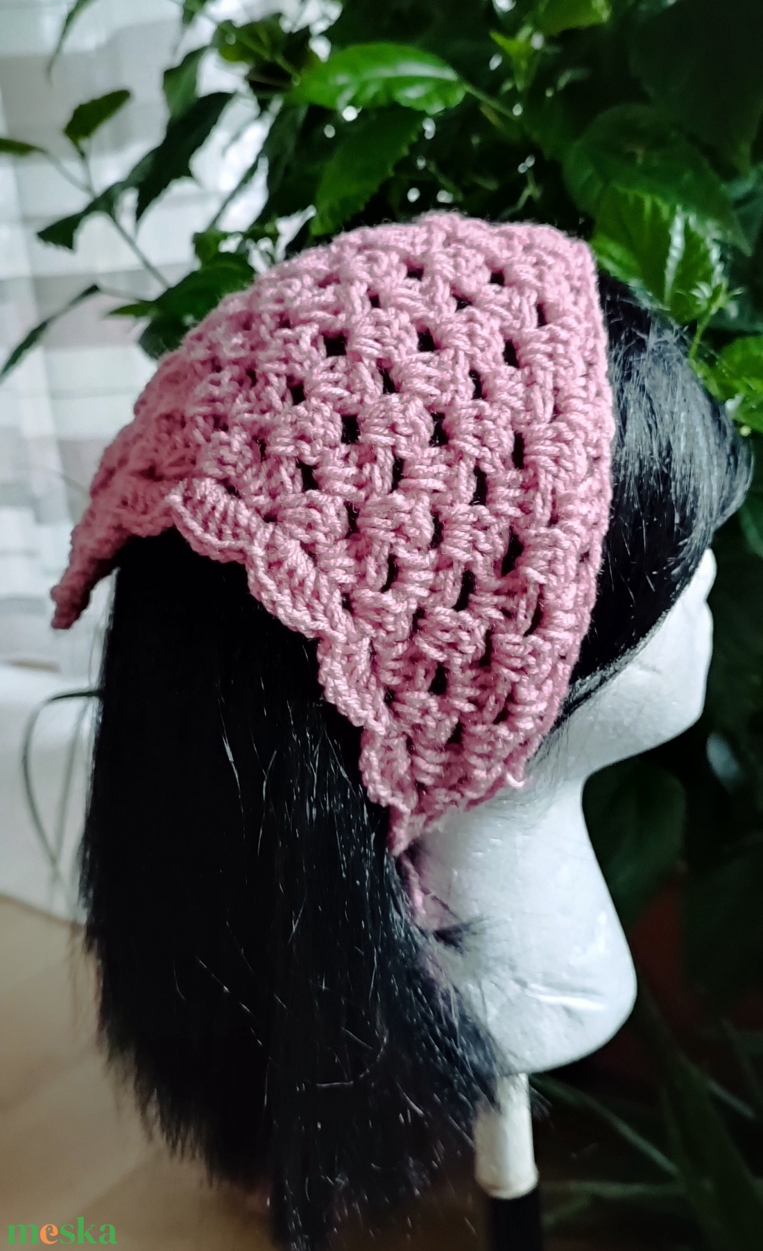 Mályva Bandana - ruha & divat - sál, sapka, kendő - kendő - Meska.hu