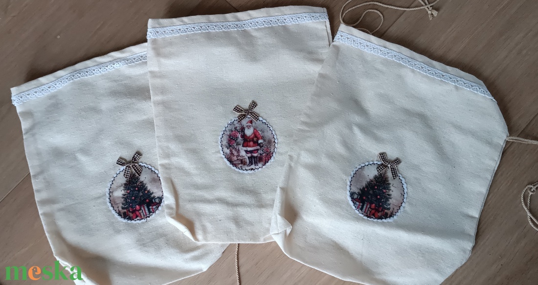 Mikulás tasak - karácsony - mikulás - mikulás zsák - Meska.hu