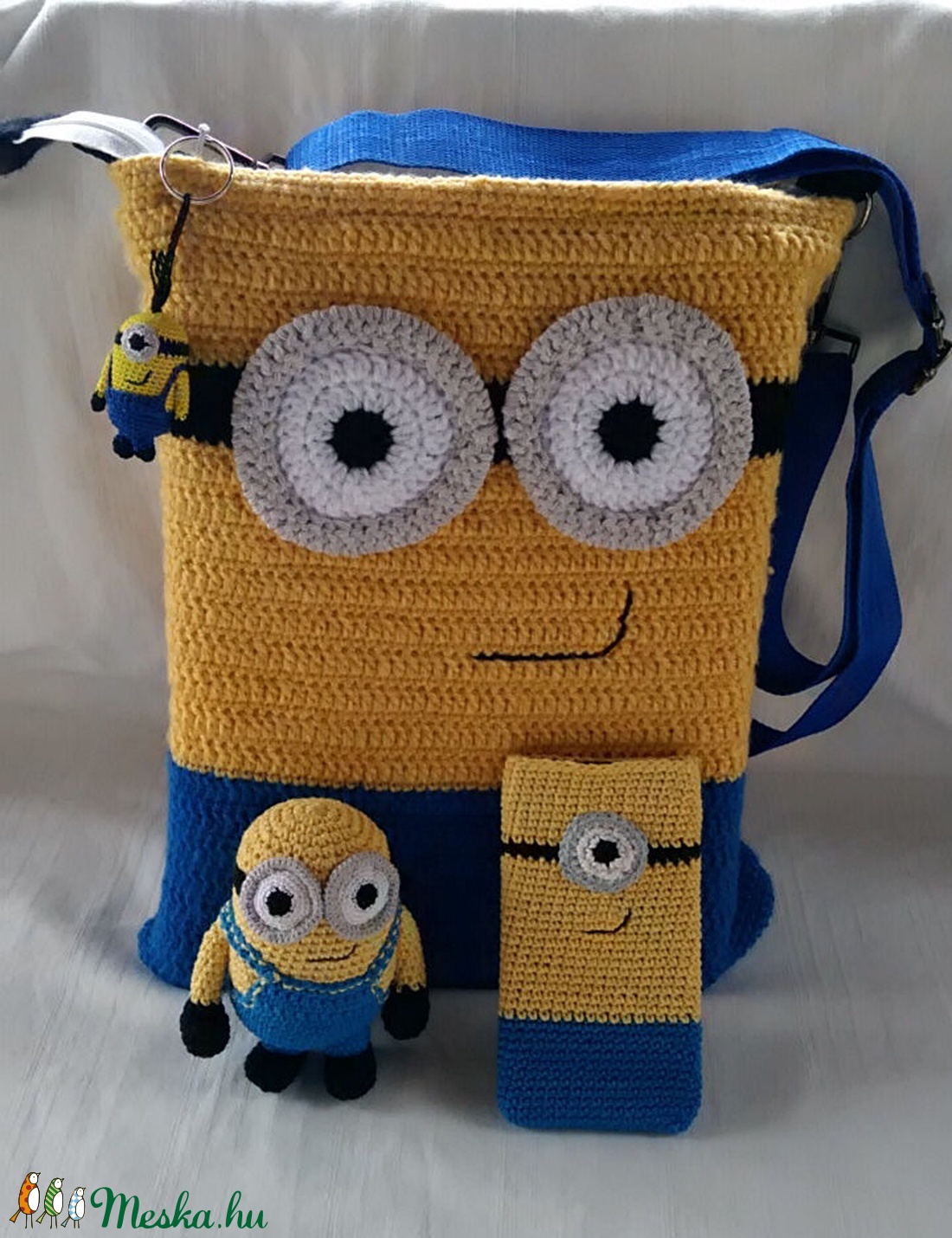 Bob: horgolt minion figura -  - Meska.hu