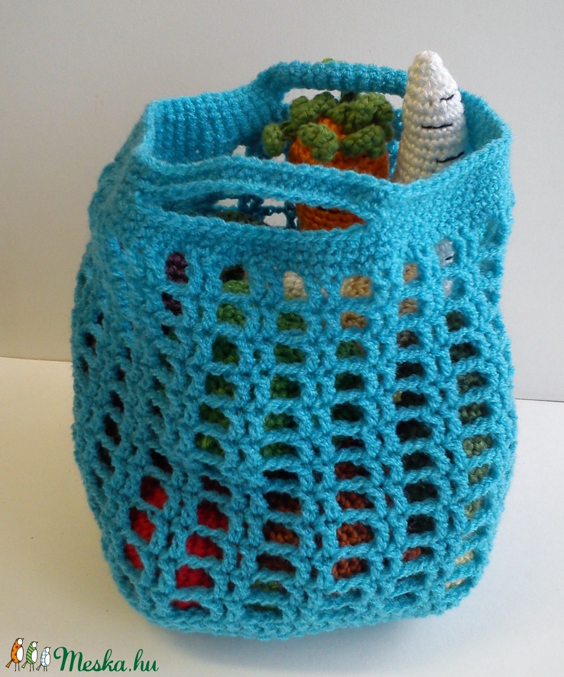 Horgolt zöldségek bevásárlótáskában 2. -  - Meska.hu