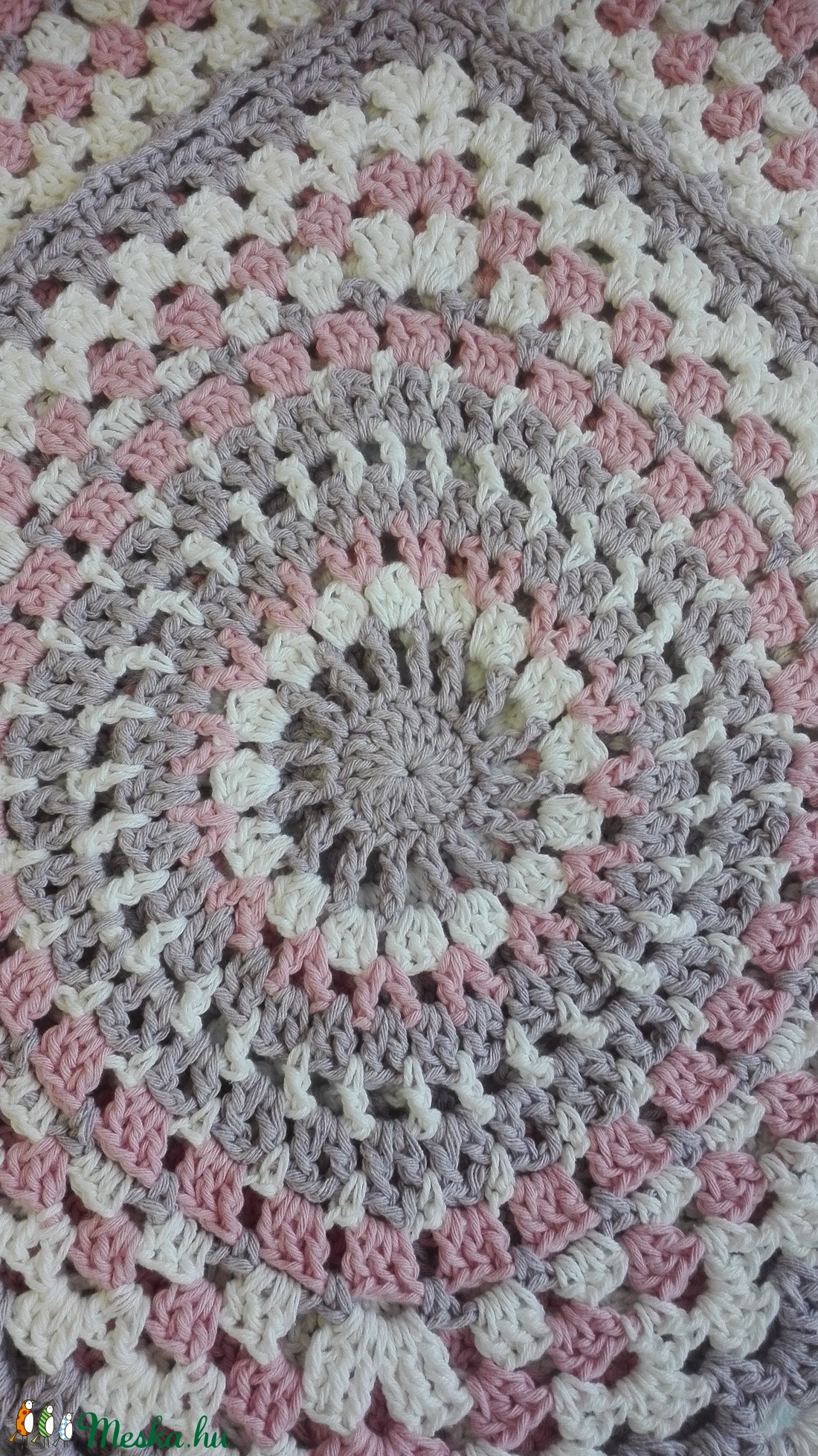 Pasztell színek: horgolt kislány poncsó -  - Meska.hu