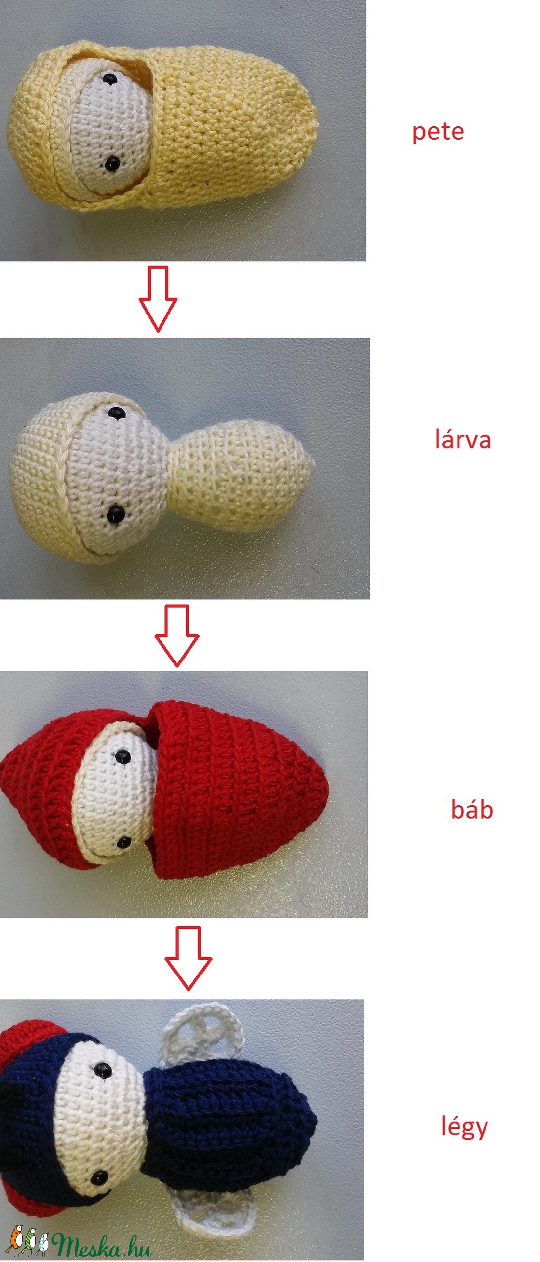 Egy légy élete: pete-nyű-báb-légy - játék & sport - szerepjáték - Meska.hu