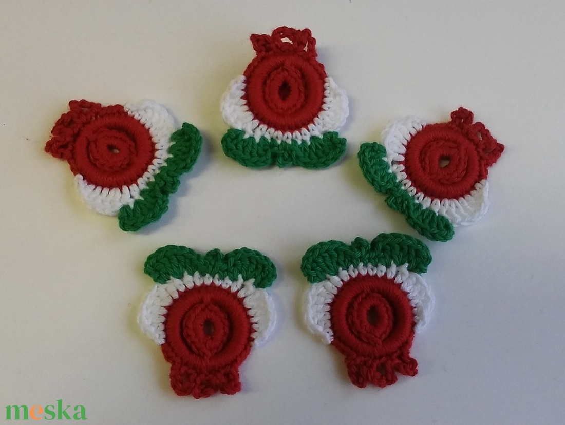Matyó tulipán: horgolt kokárda - ékszer - kitűző és bross - Meska.hu Matyó tulipán: horgolt kokárda - ékszer - kitűző és bross - Meska.hu