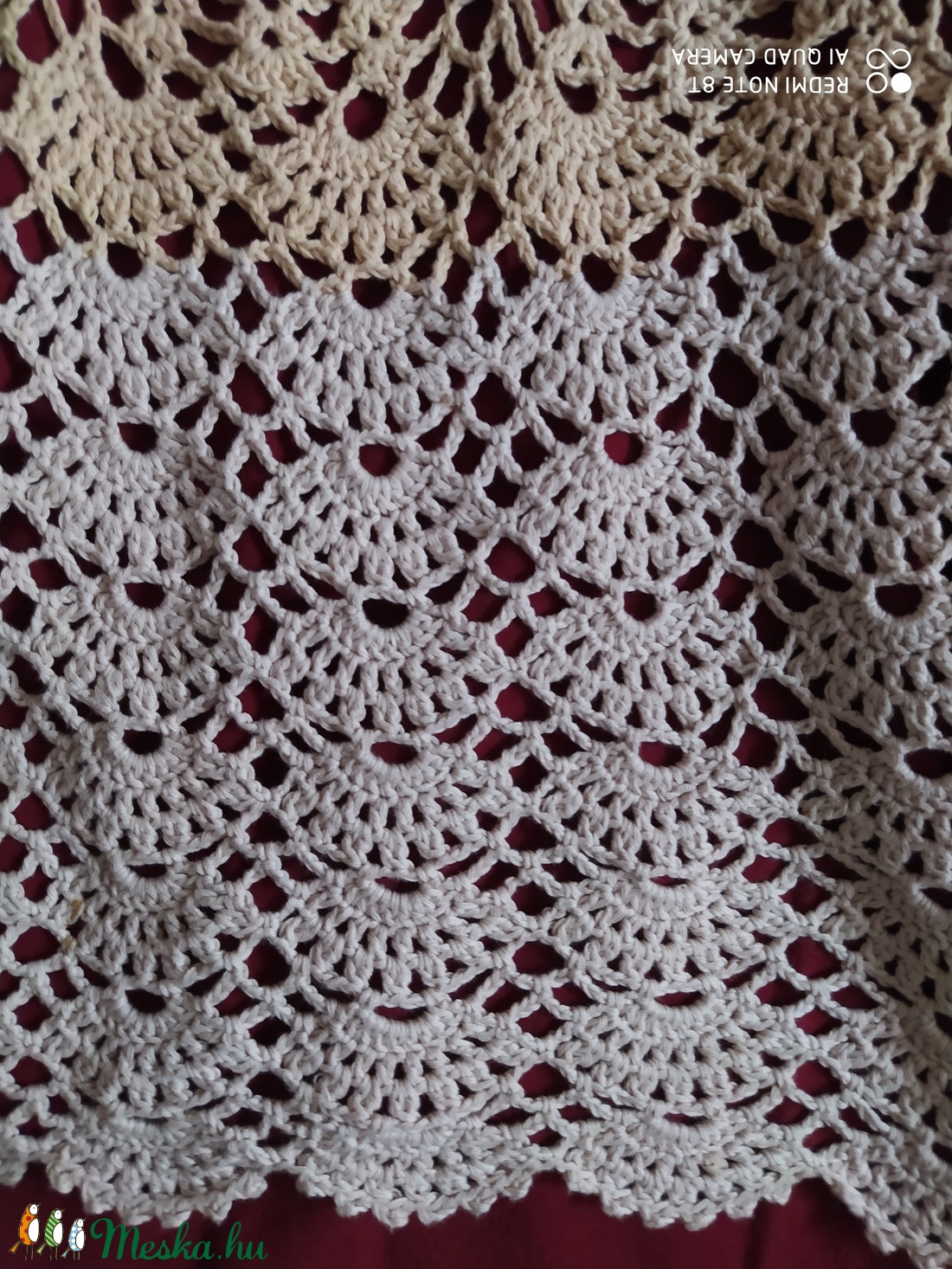 Horgolt tunika-ruha - ruha & divat - női ruha - ruha - Meska.hu