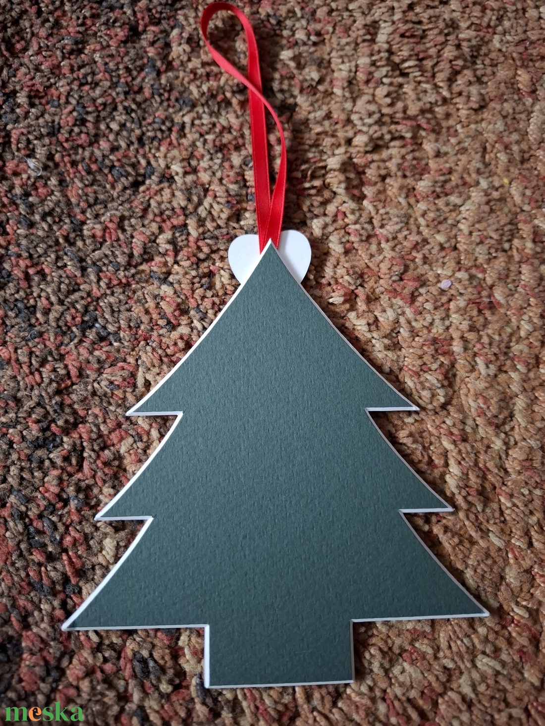 Keresztszemes karácsonyi kicsi dísz - karácsony - adventi díszek - adventi ajtódísz - Meska.hu