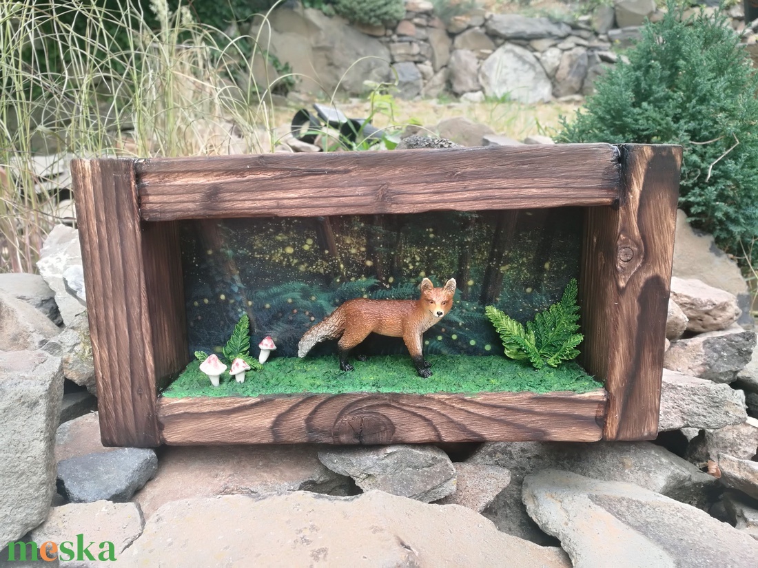 Rókás falikép, shadowbox, roombox - otthon & életmód - dekoráció - kép & falikép - 3d képek - Meska.hu Rókás falikép, shadowbox, roombox - otthon & életmód - dekoráció - kép & falikép - 3d képek - Meska.hu