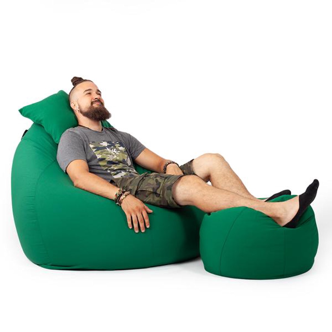 Zöld ALL IN XXL Babzsákfotel Garnitúra -  - Meska.hu