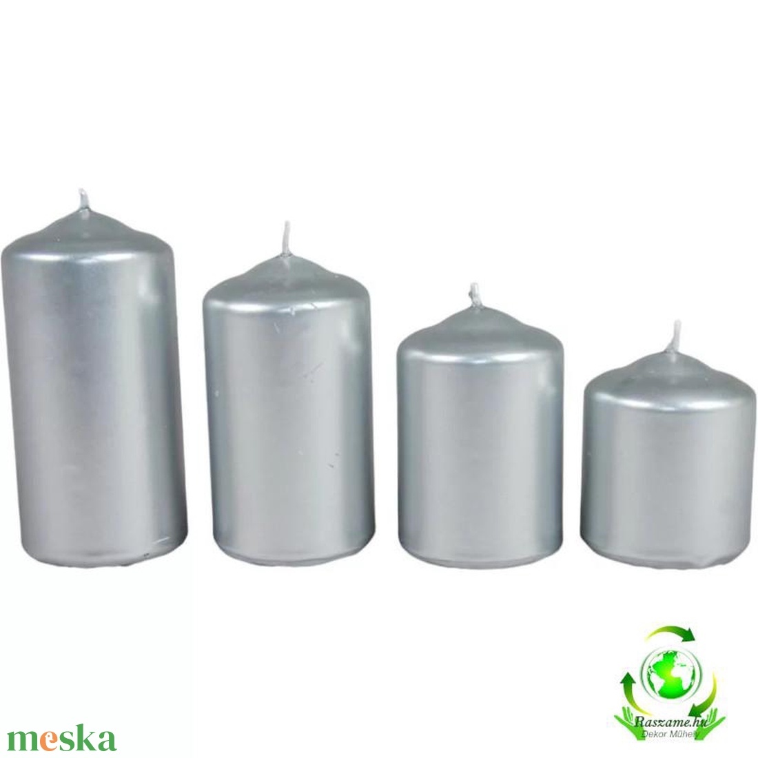 Metál 50 mm lépcsős gyertya szett - ezüst - kellékek & szerszámok - dekorációs kellékek - dekorációs gyertya - Meska.hu Metál 50 mm lépcsős gyertya szett - ezüst - kellékek & szerszámok - dekorációs kellékek - dekorációs gyertya - Meska.hu