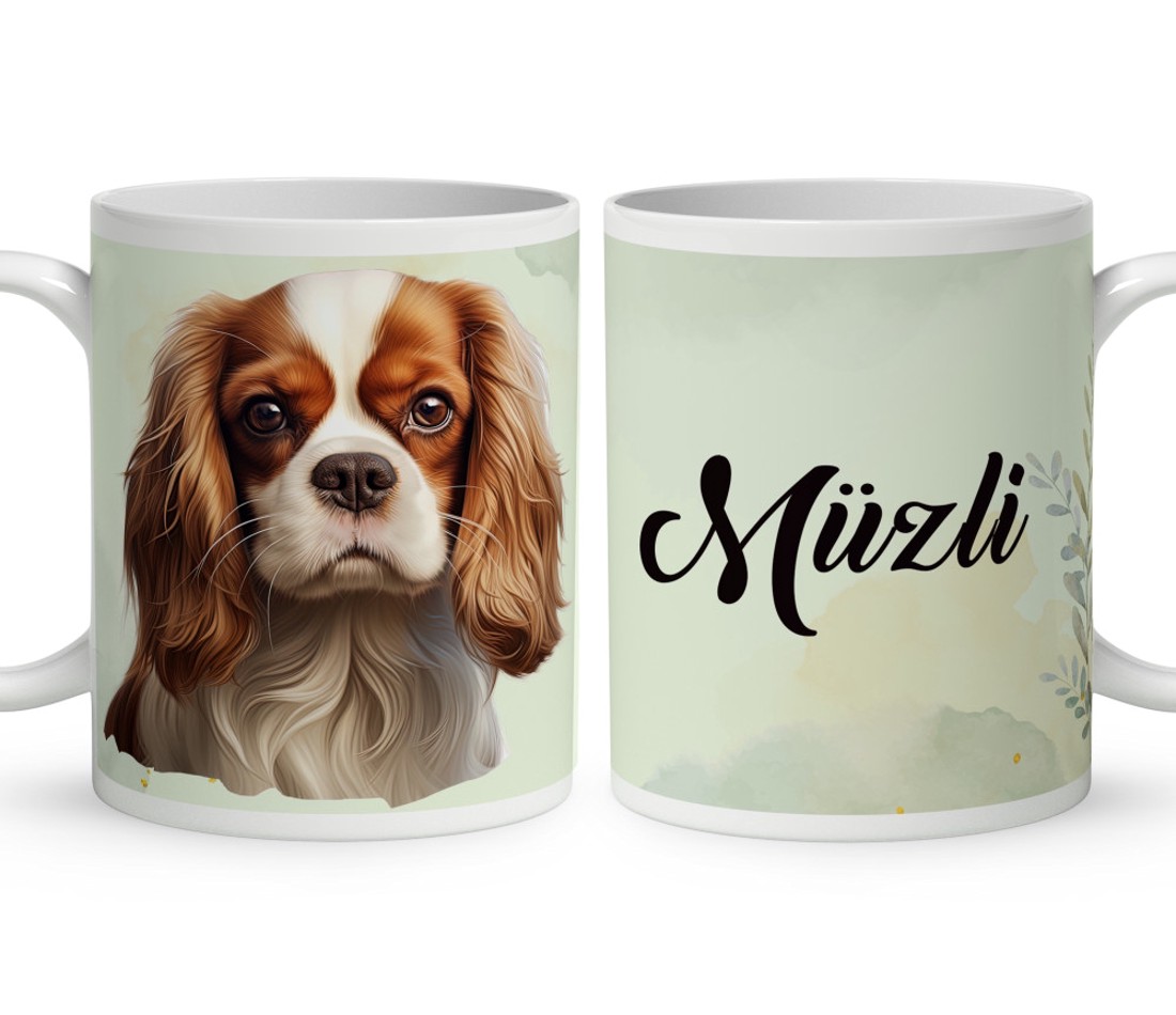 Névvel kérhető - Vörös Cavalier King Charles spániel portré mintás bögre - otthon & életmód - konyhafelszerelés, tálalás - tálalás - bögre & csésze - Meska.hu