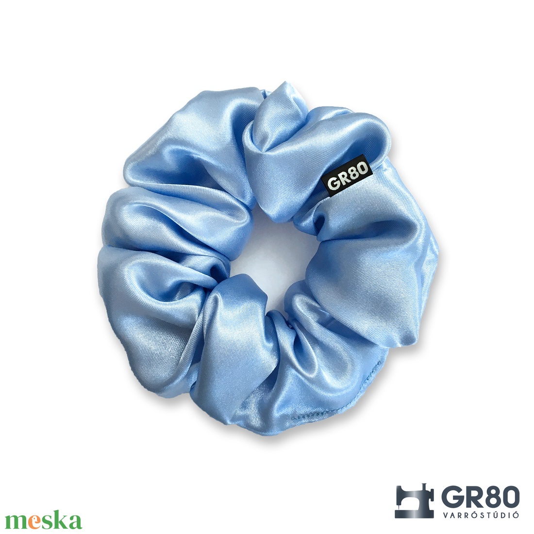 Világoskék szaténselyem hajgumi scrunchie - ruha & divat - hajdísz & hajcsat - hajgumi - Meska.hu Világoskék szaténselyem hajgumi scrunchie - ruha & divat - hajdísz & hajcsat - hajgumi - Meska.hu