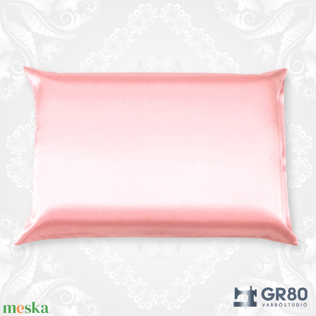 Selyem párnahuzat - RÓZSAFÉNY szatén ágyneműhuzat - otthon & életmód - lakástextil - párna & párnahuzat - díszpárnahuzat - Meska.hu