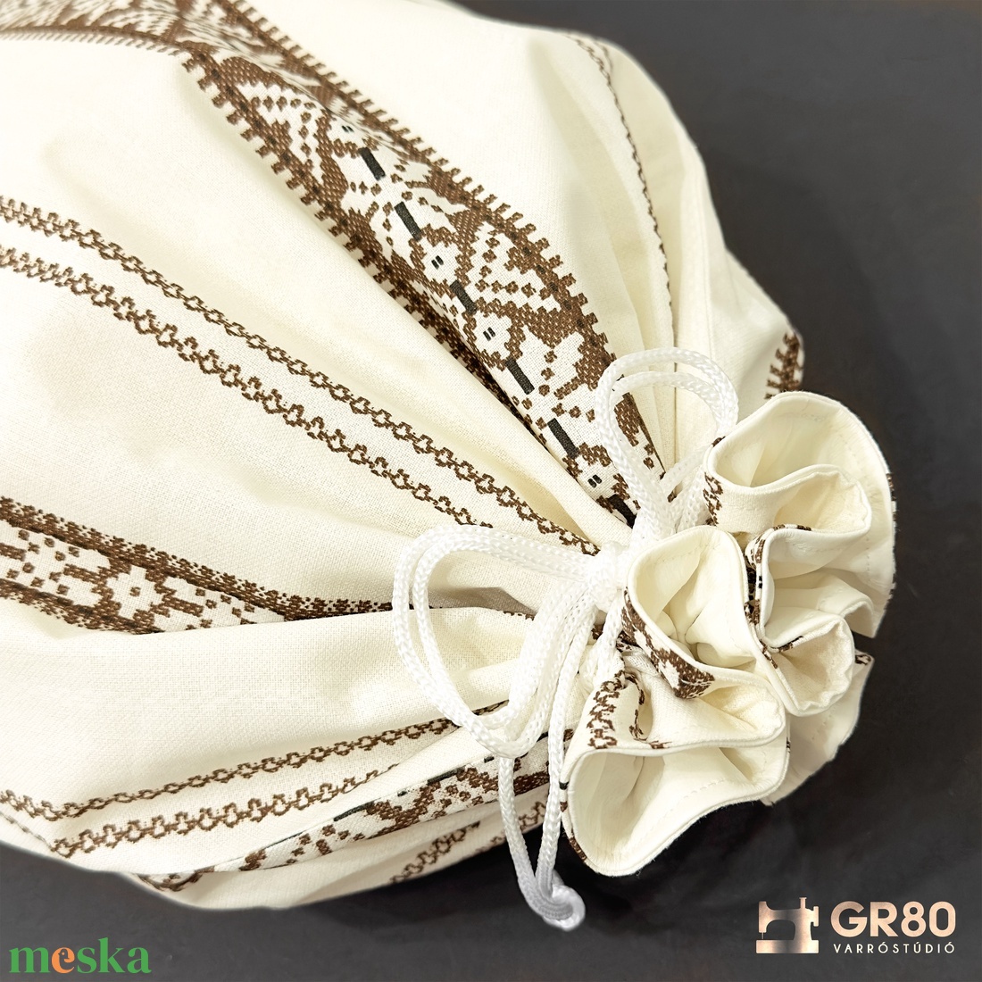 Nagy kenyeres zsák PUL béléssel - Palóc szőttes száda mintás - táska & tok - bevásárlás & shopper táska - kenyeres zsák - Meska.hu