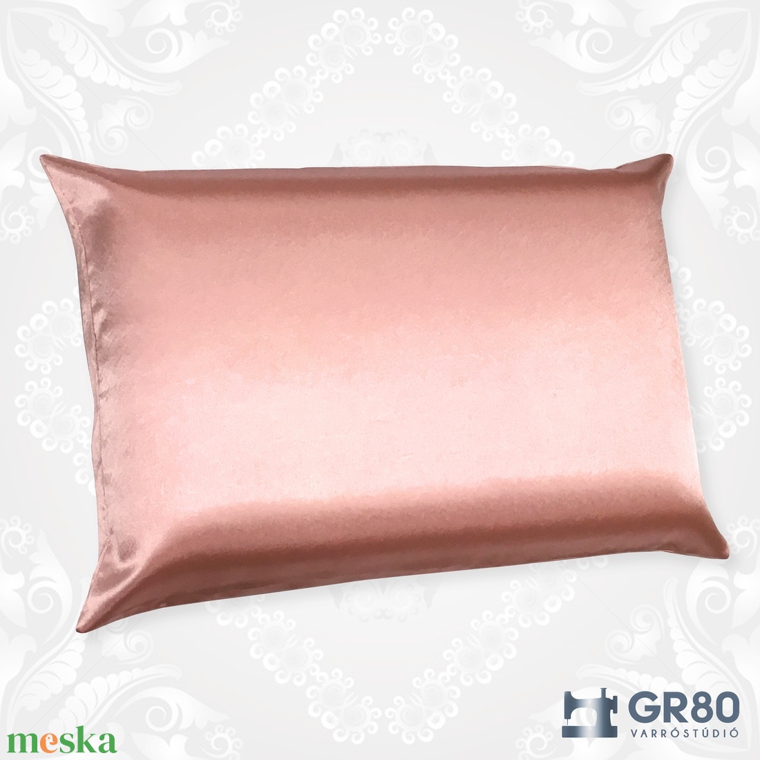 Selyem párnahuzat - MÁLYVA szatén ágyneműhuzat - otthon & életmód - lakástextil - ágynemű - Meska.hu