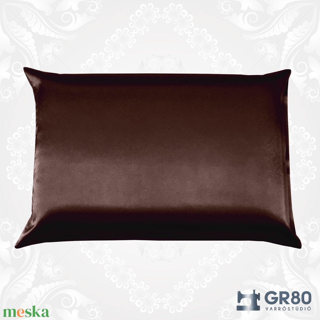 CSOKIBARNA selyem párnahuzat - szatén ágynemű - otthon & életmód - lakástextil - ágynemű - Meska.hu
