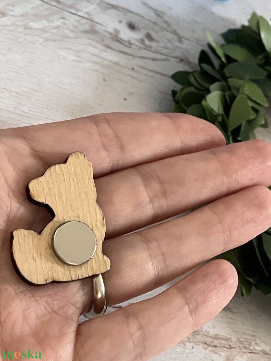 Fa farkas hűtőmágnes - otthon & életmód - konyhafelszerelés, tálalás - konyhai dekoráció - hűtőmágnes - Meska.hu