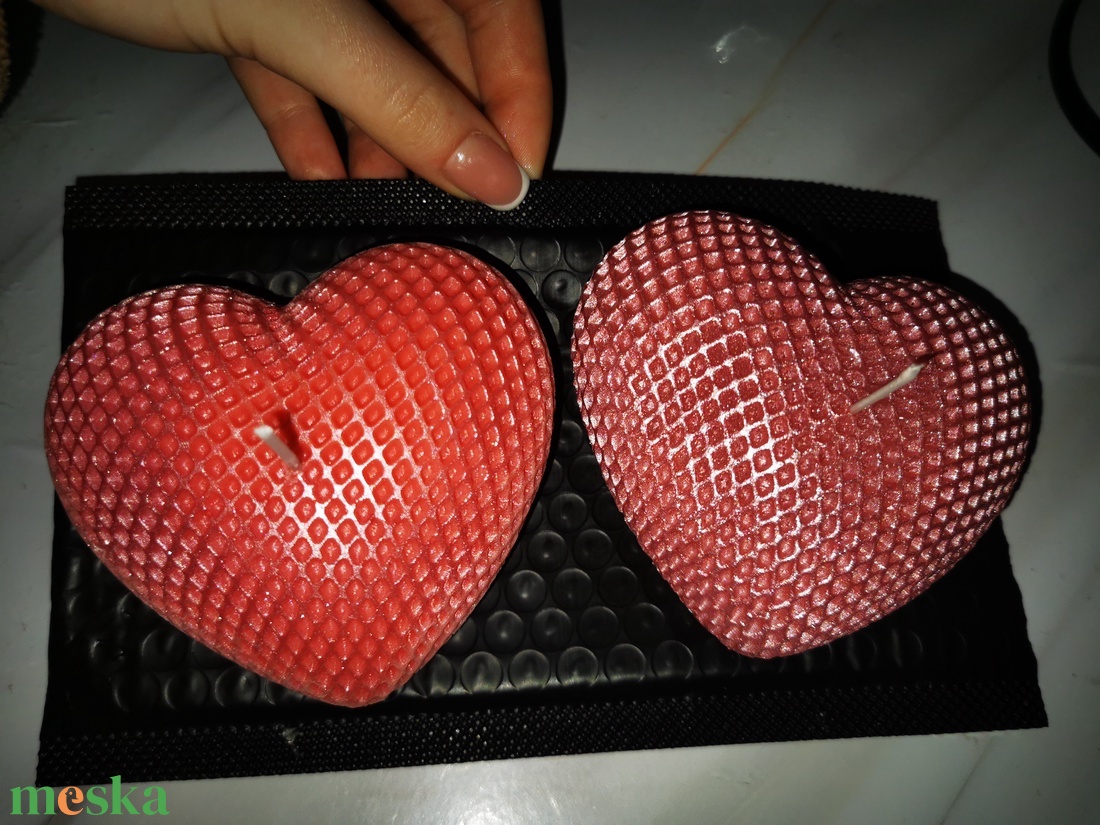 Egyedi Szív gyertya - otthon & életmód - gyertya, illat, aroma - aromalámpa - Meska.hu