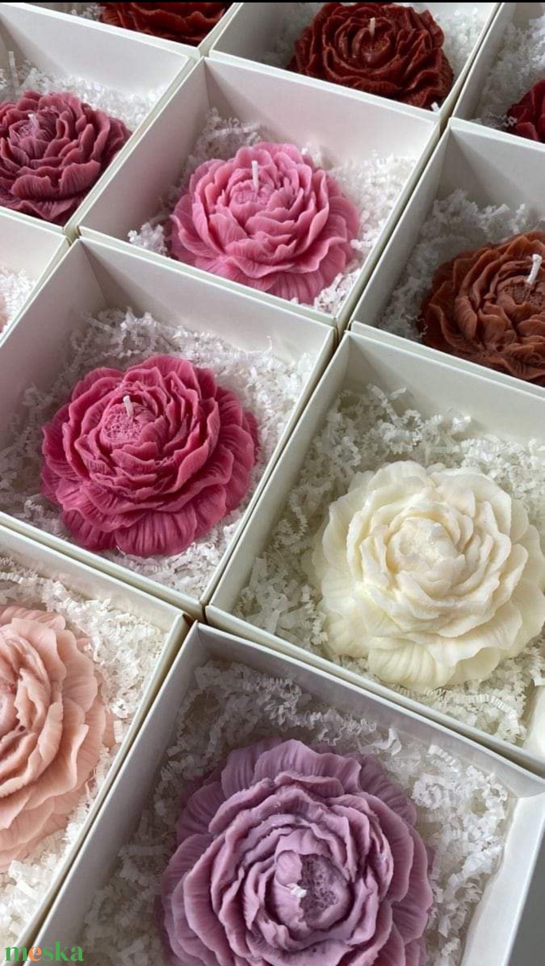 Rózsa gyertya  - otthon & életmód - gyertya, illat, aroma - gyertya - Meska.hu