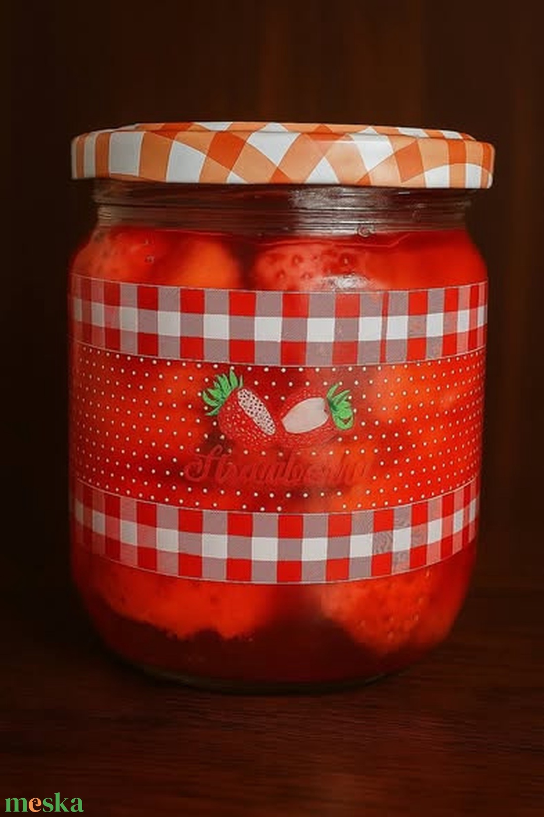 Eper lekvár gyertya - otthon & életmód - gyertya, illat, aroma - gyertya - Meska.hu