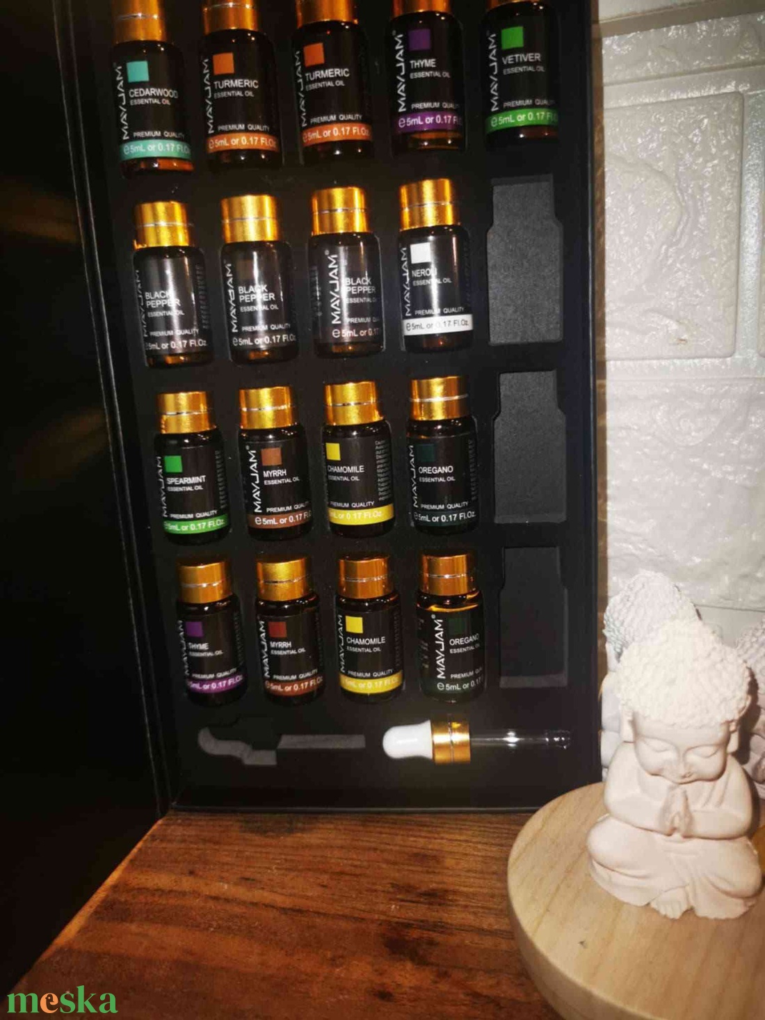 Buddha Aromakő + illóolaj - művészet - szobor - kerámia - Meska.hu