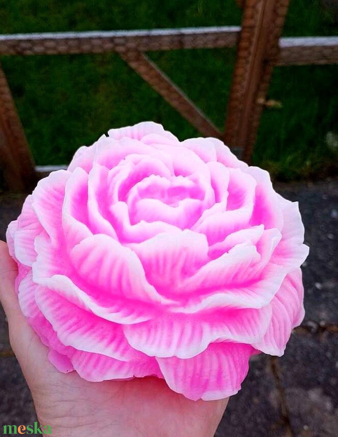 XXL Aromaterápiás Rózsa gyertya - otthon & életmód - gyertya, illat, aroma - gyertya - Meska.hu