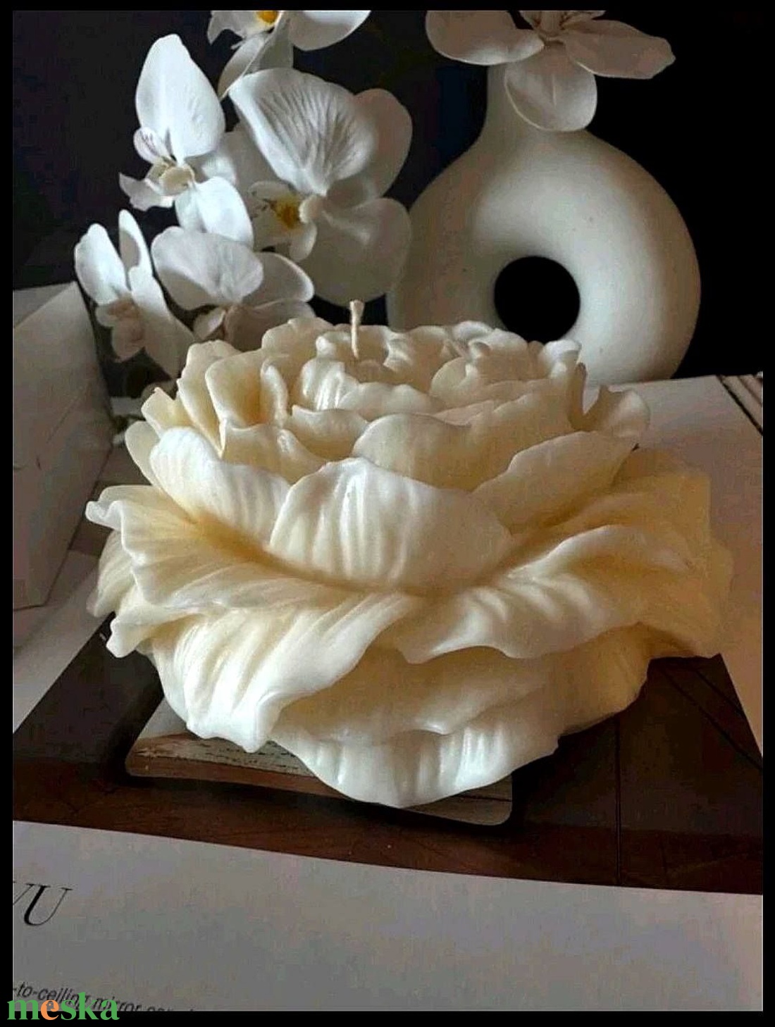 XXL Aromaterápiás Rózsa gyertya - otthon & életmód - gyertya, illat, aroma - gyertya - Meska.hu