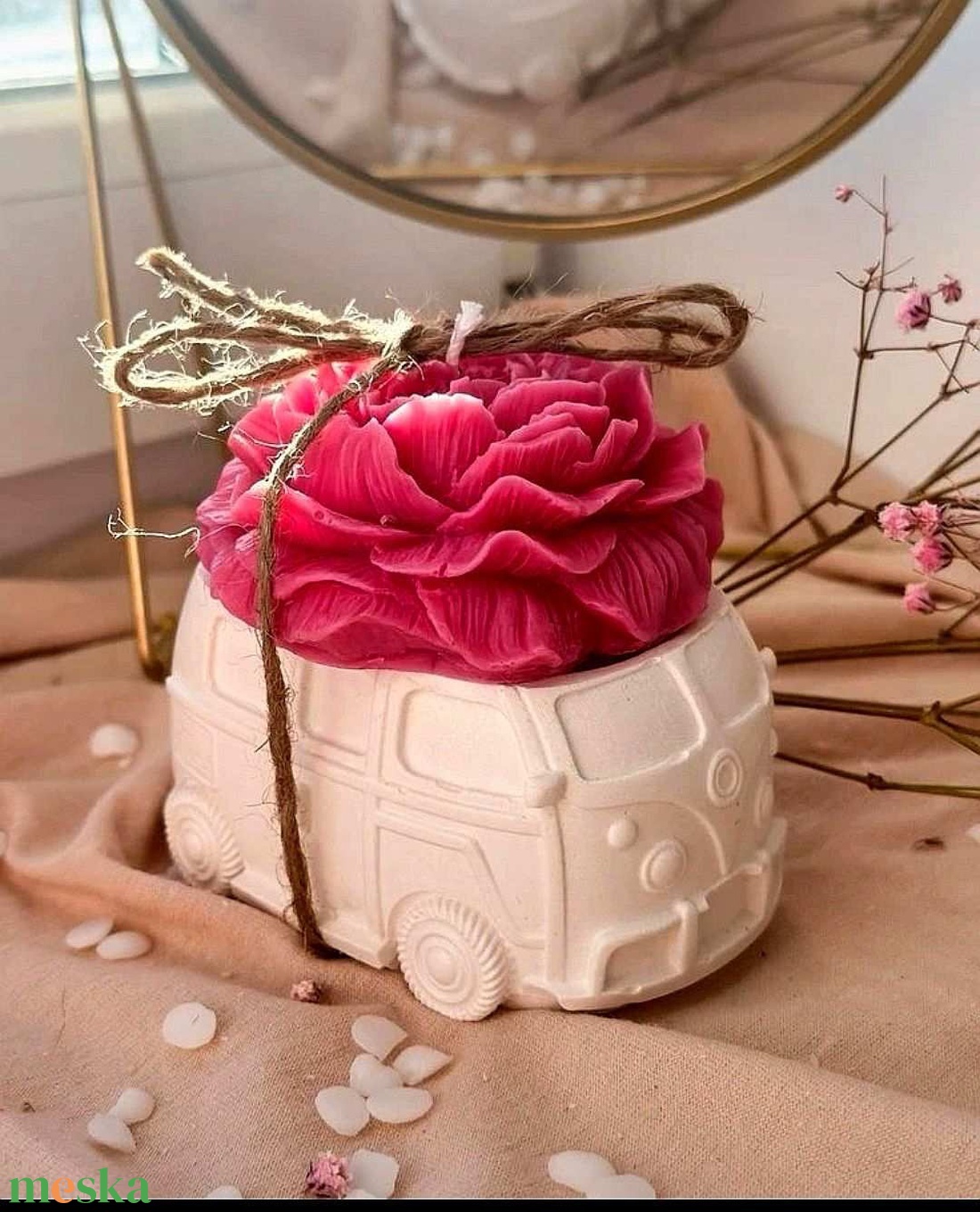 VOLKSWAGEN T1 BUSZ gyertya - ékszer - ékszertartó - ékszerdoboz - Meska.hu