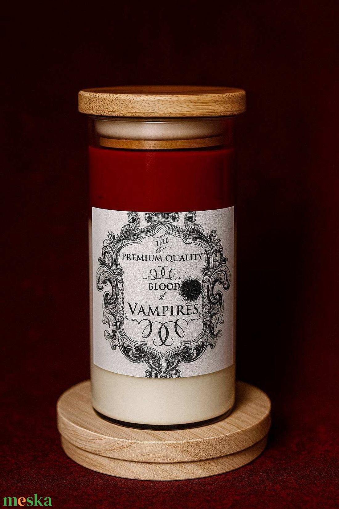 Vámpír zselé gyertya - művészet - szobor - kerámia - Meska.hu