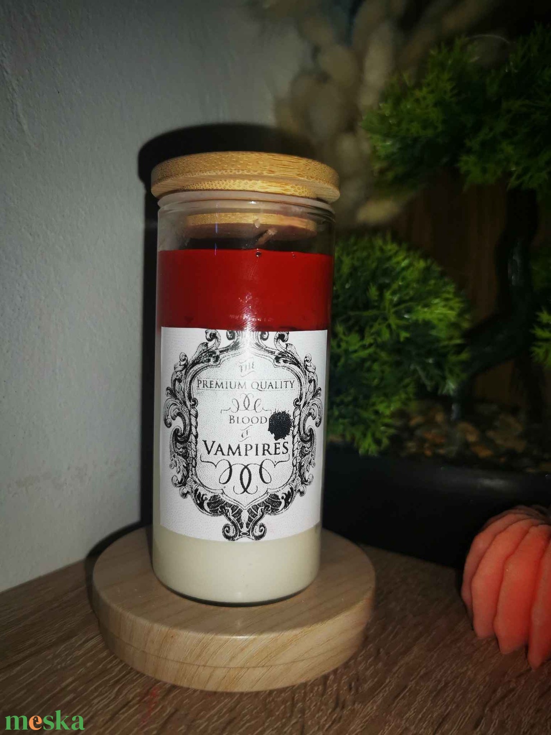 Vámpír zselé gyertya - művészet - szobor - kerámia - Meska.hu