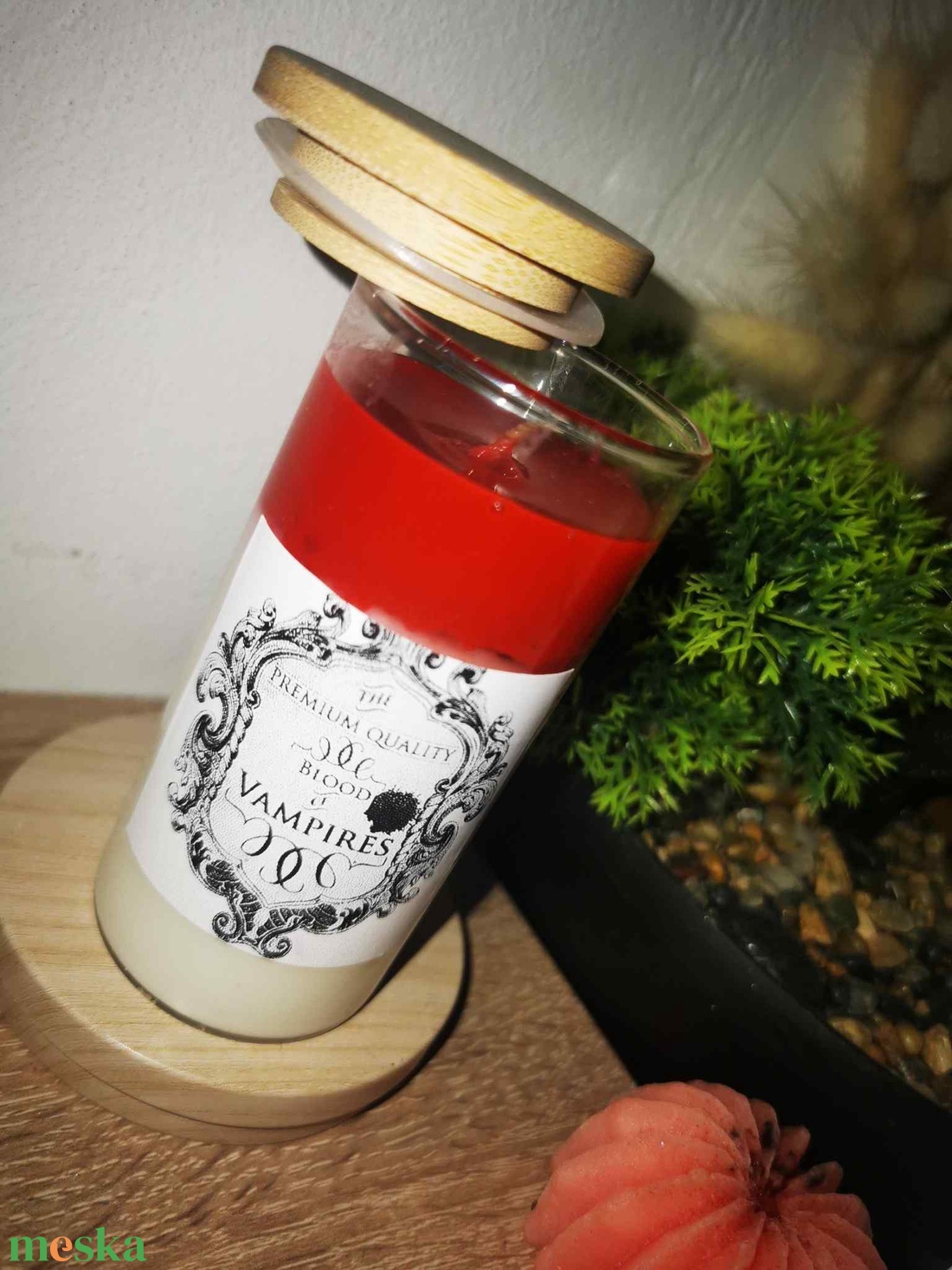 Vámpír zselé gyertya - művészet - szobor - kerámia - Meska.hu