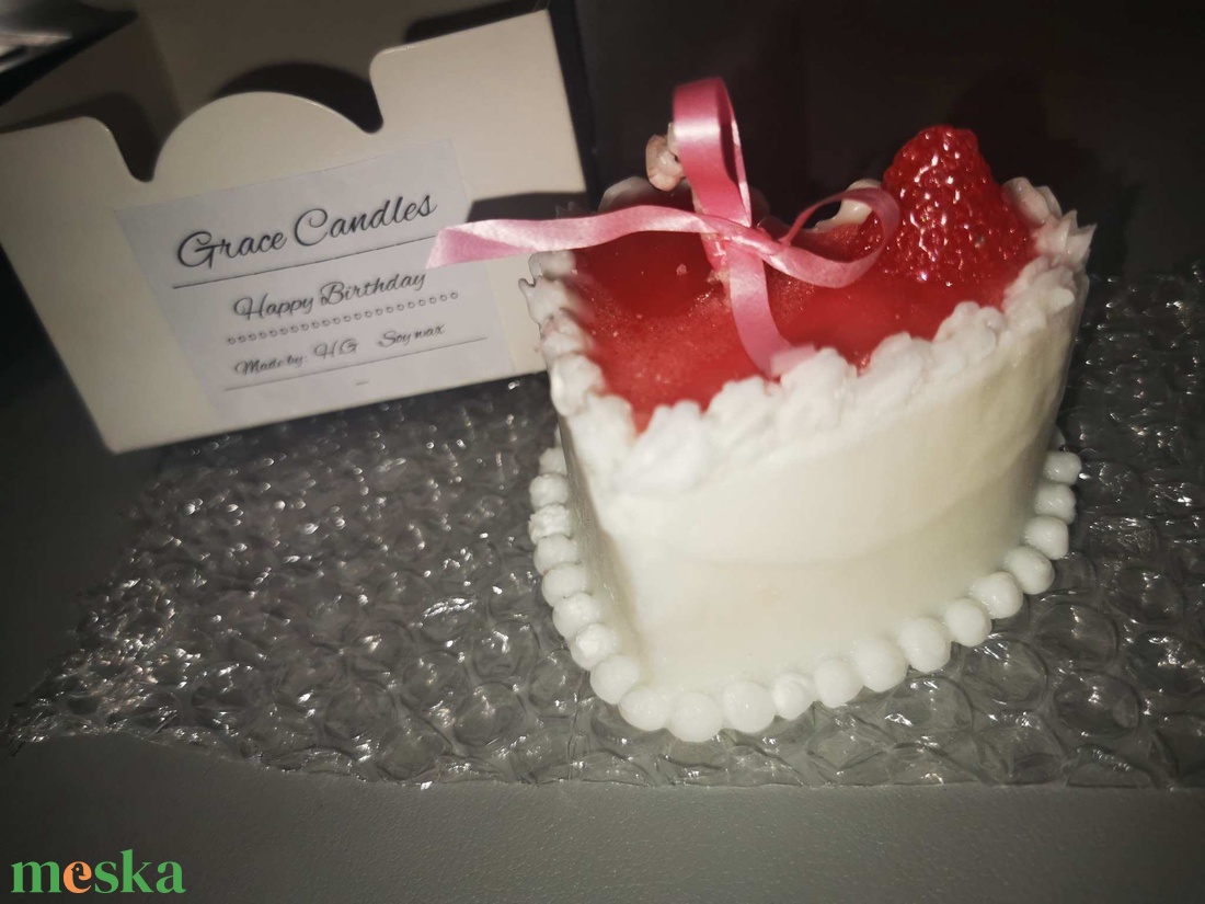 Szülinapi torta gyertya - otthon & életmód - gyertya, illat, aroma - gyertya - Meska.hu