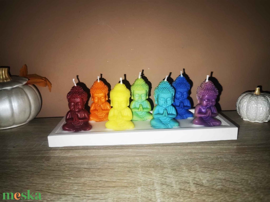 Aromaterápiás 7 csakra Buddha összeállítás - otthon & életmód - gyertya, illat, aroma - aromalámpa - Meska.hu