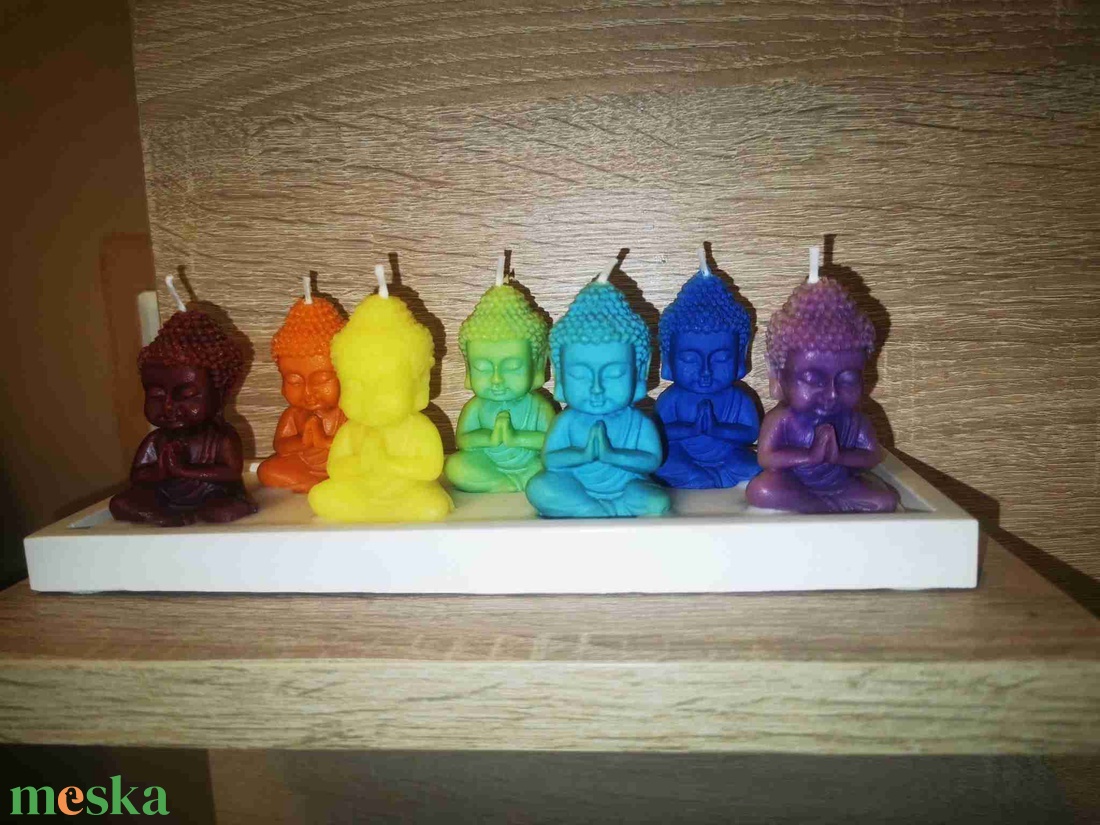 Aromaterápiás 7 csakra Buddha összeállítás - otthon & életmód - gyertya, illat, aroma - aromalámpa - Meska.hu