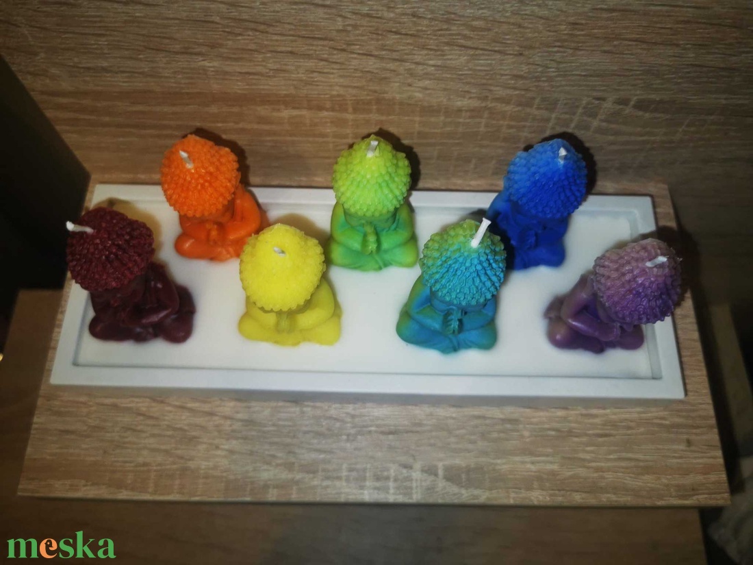 Aromaterápiás 7 csakra Buddha összeállítás - otthon & életmód - gyertya, illat, aroma - aromalámpa - Meska.hu