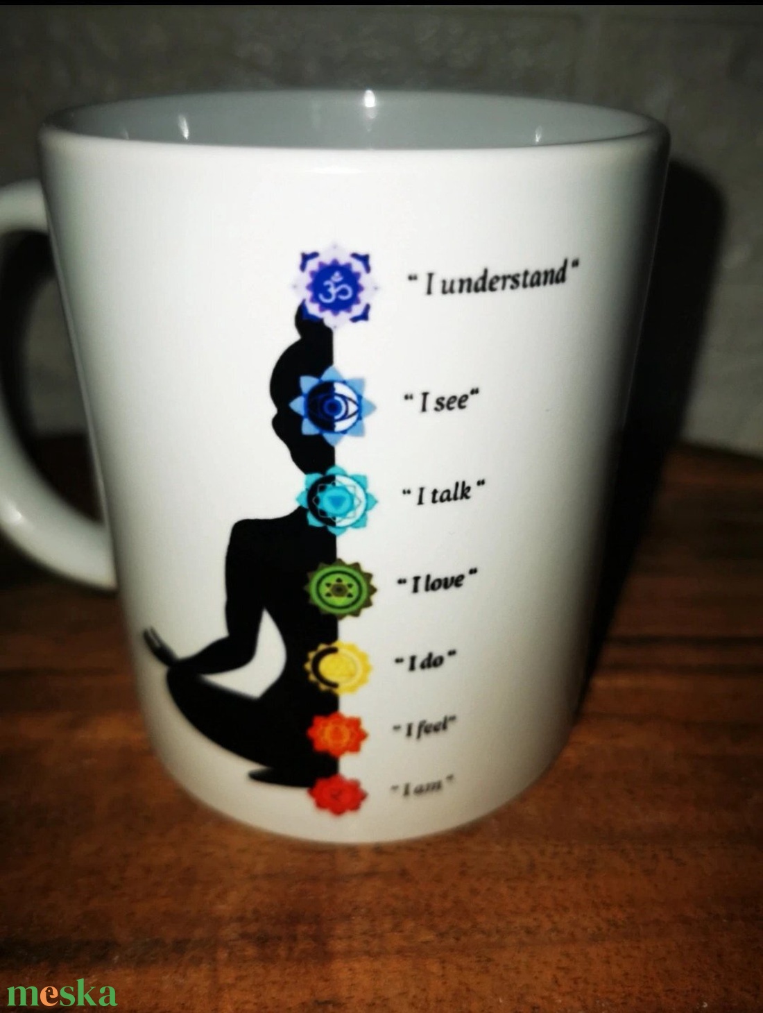 Buddha spirituális csakra bögre - otthon & életmód - konyhafelszerelés, tálalás - tálalás - bögre & csésze - Meska.hu