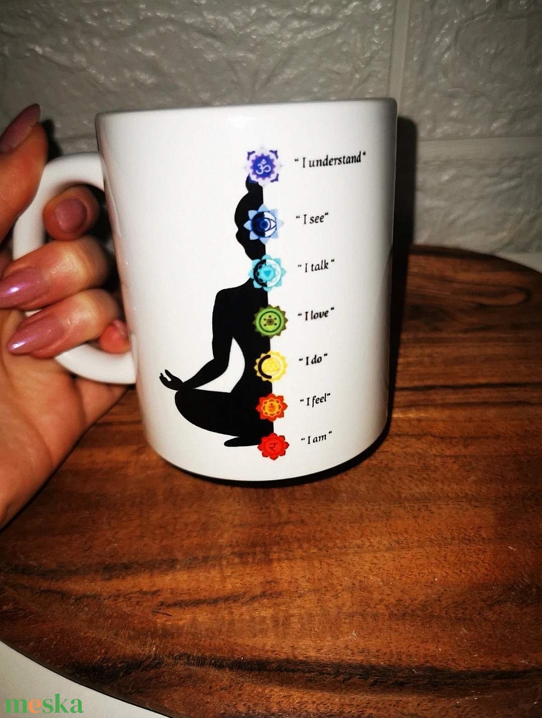 Buddha spirituális csakra bögre - otthon & életmód - konyhafelszerelés, tálalás - tálalás - bögre & csésze - Meska.hu