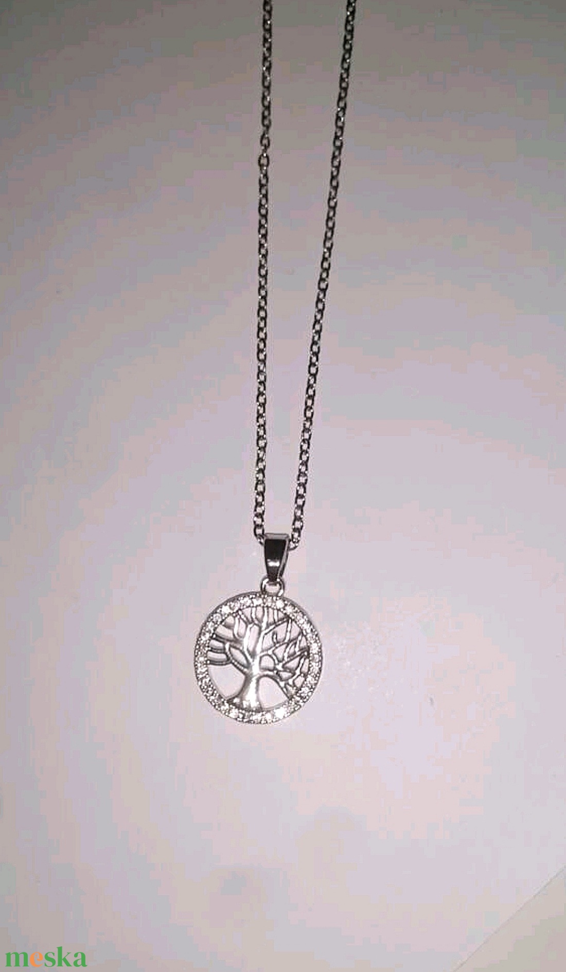 Kristályos Életfa nyaklánc - ékszer - nyaklánc - medálos nyaklánc - Meska.hu