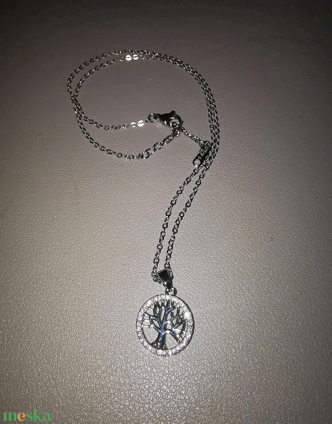 Kristályos Életfa nyaklánc - ékszer - nyaklánc - medálos nyaklánc - Meska.hu