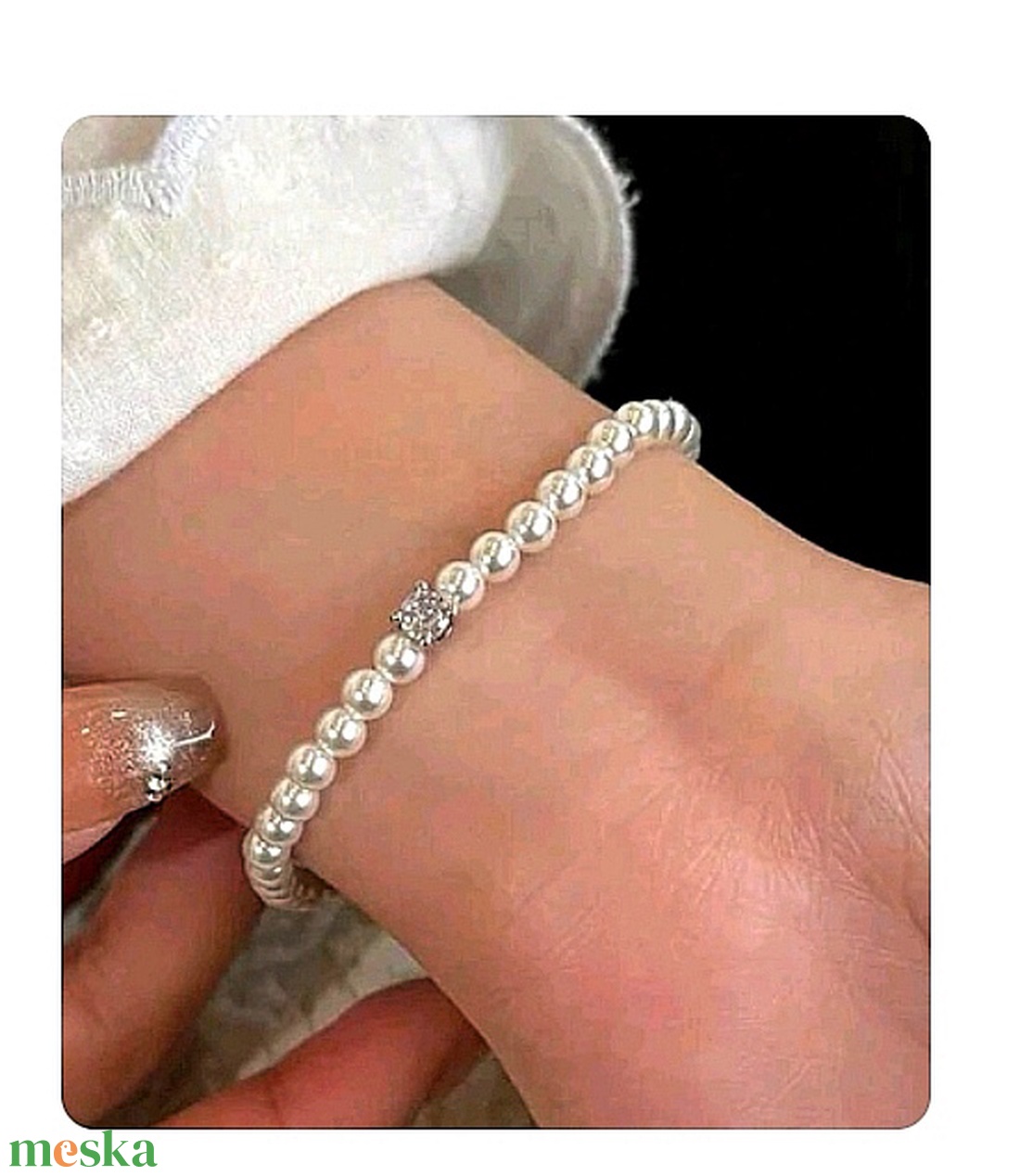 Gyöngyös karkötő - ékszer - karkötő - gyöngyös karkötő - Meska.hu