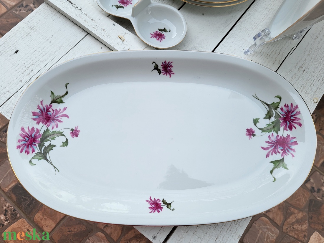Alföldi porcelán_szegfűs étkészlet - otthon & életmód - konyhafelszerelés, tálalás - tálalás - tányér & étkészlet - Meska.hu
