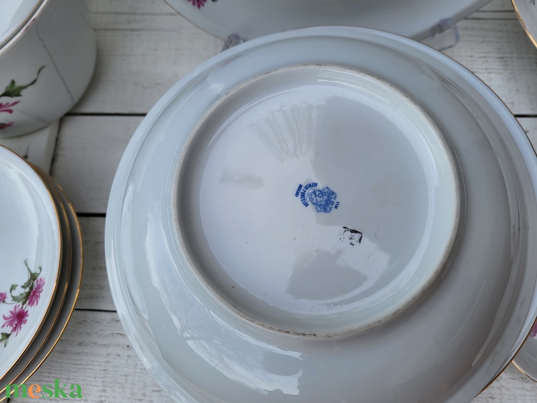 Alföldi porcelán_szegfűs étkészlet - otthon & életmód - konyhafelszerelés, tálalás - tálalás - tányér & étkészlet - Meska.hu