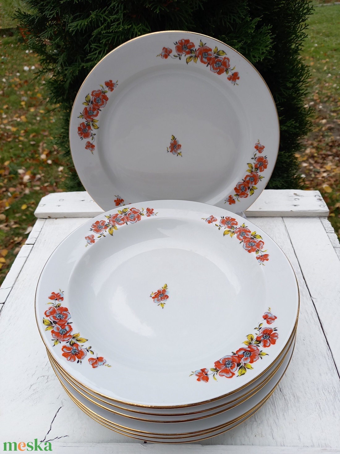 Alföldi porcelán_vadrózsás tányérkészlet - otthon & életmód - konyhafelszerelés, tálalás - tálalás - tányér & étkészlet - Meska.hu Alföldi porcelán_vadrózsás tányérkészlet - otthon & életmód - konyhafelszerelés, tálalás - tálalás - tányér & étkészlet - Meska.hu