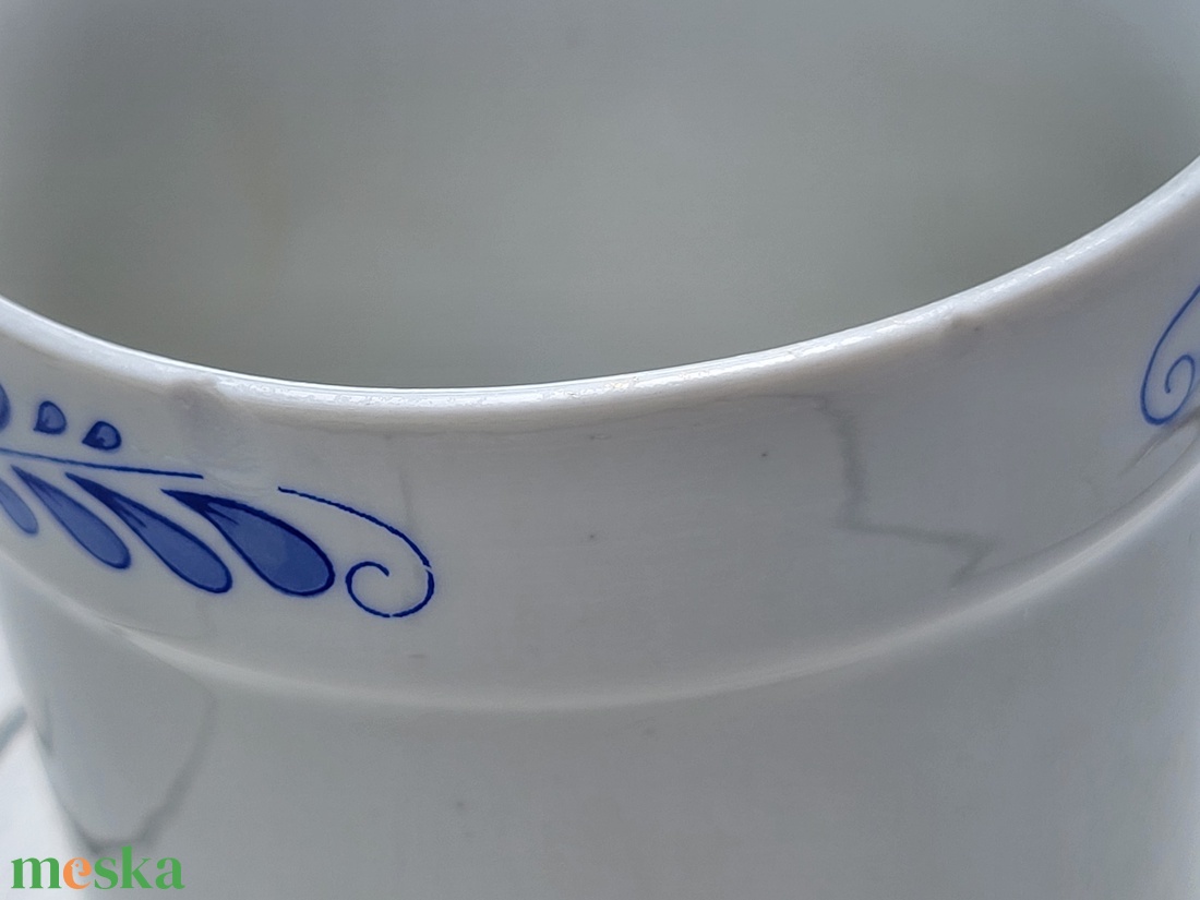 Alföldi porcelán_Kék magyaros füles bögre - otthon & életmód - konyhafelszerelés, tálalás - tálalás - bögre & csésze - Meska.hu Alföldi porcelán_Kék magyaros füles bögre - otthon & életmód - konyhafelszerelés, tálalás - tálalás - bögre & csésze - Meska.hu