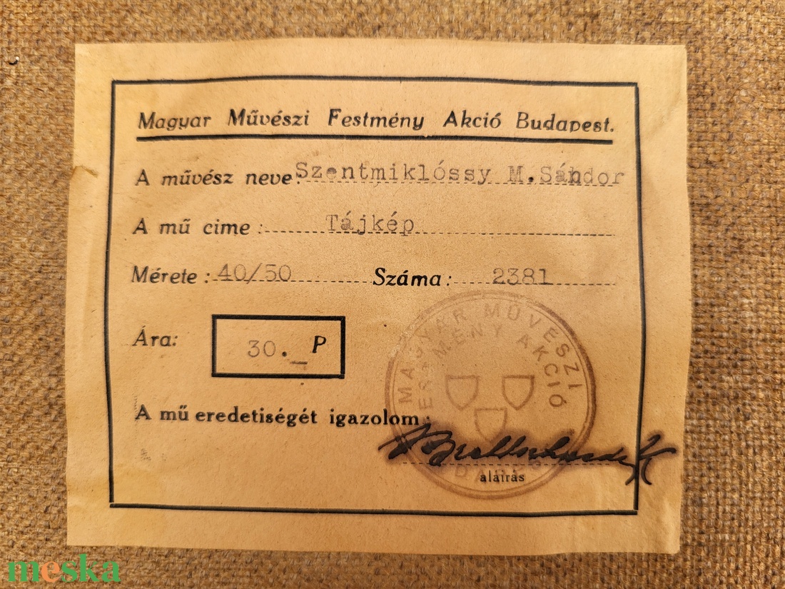 Szentmiklóssy M. ( Mudrony) Sándor: Tájkép_Magyar Művészi Festmény Akció sorszámozott festmény - művészet - festmény - olajfestmény - Meska.hu Szentmiklóssy M. ( Mudrony) Sándor: Tájkép_Magyar Művészi Festmény Akció sorszámozott festmény - művészet - festmény - olajfestmény - Meska.hu