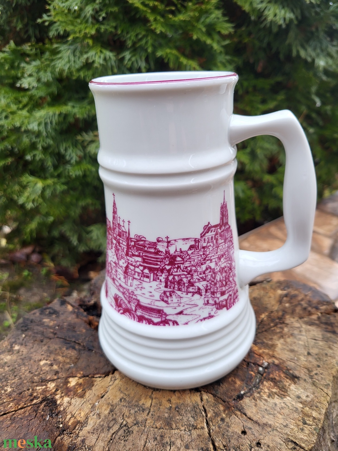 Alföldi porcelán_söröskorsó_Buda - otthon & életmód - konyhafelszerelés, tálalás - tálalás - sörös pohár és korsó - Meska.hu
