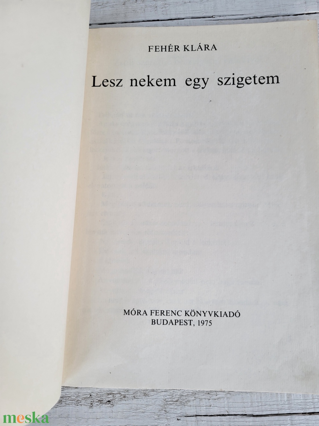 Fehér Klára: Lesz nekem egy szigetem_(Kovács Zsoli 2.) _1975 - könyv & zene - könyv - Meska.hu Fehér Klára: Lesz nekem egy szigetem_(Kovács Zsoli 2.) _1975 - könyv & zene - könyv - Meska.hu