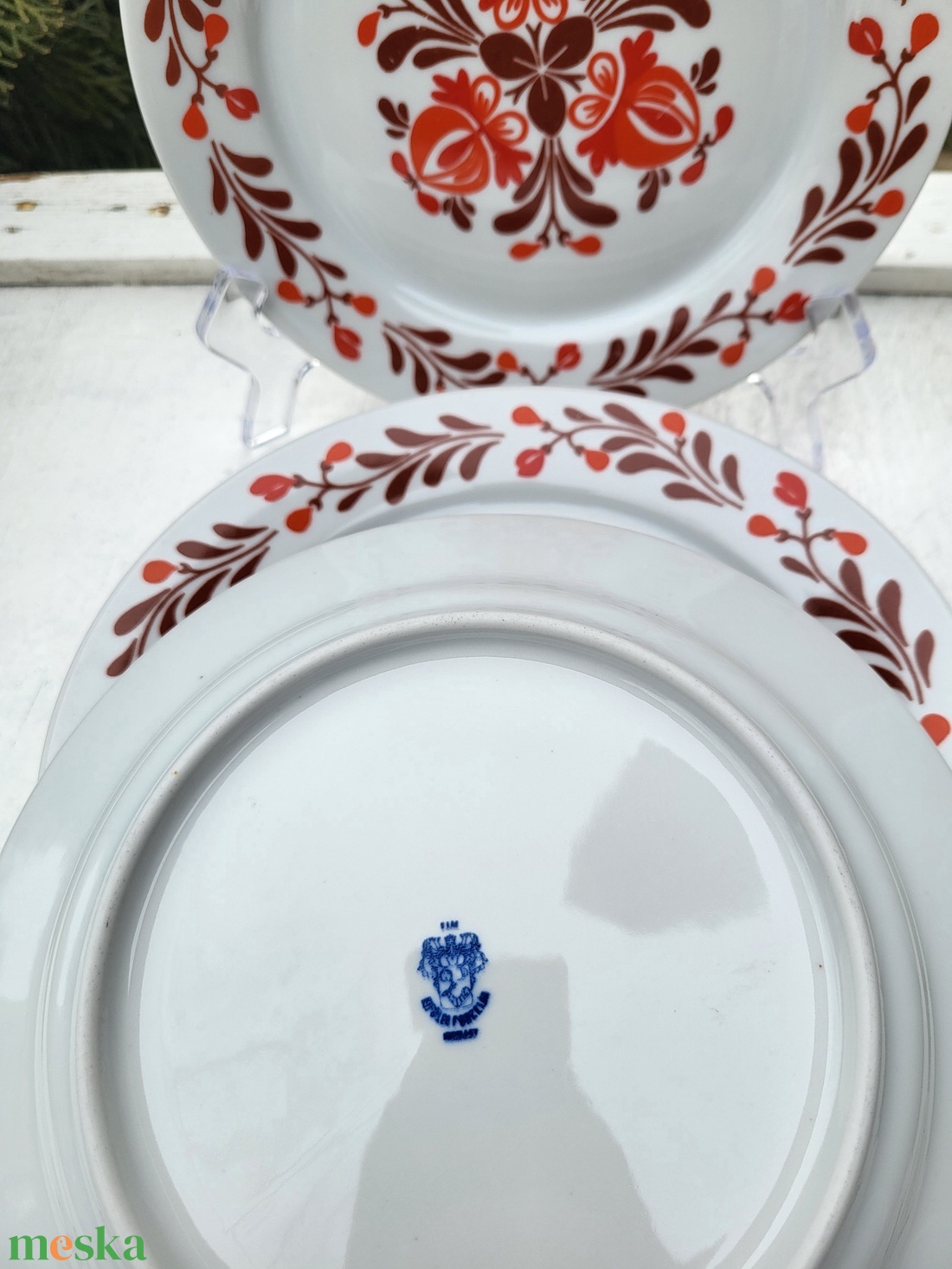 Alföldi porcelán_barna-piros népies kistányér szett - otthon & életmód - konyhafelszerelés, tálalás - tálalás - tányér & étkészlet - Meska.hu Alföldi porcelán_barna-piros népies kistányér szett - otthon & életmód - konyhafelszerelés, tálalás - tálalás - tányér & étkészlet - Meska.hu