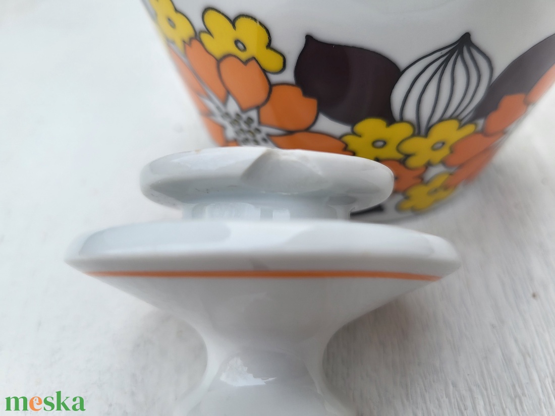 Hollóházi porcelán_a 6 szem. Seherezádé kotyogós kávéfőző kannája, kiöntője - otthon & életmód - konyhafelszerelés, tálalás - tálalás - bögre & csésze - Meska.hu