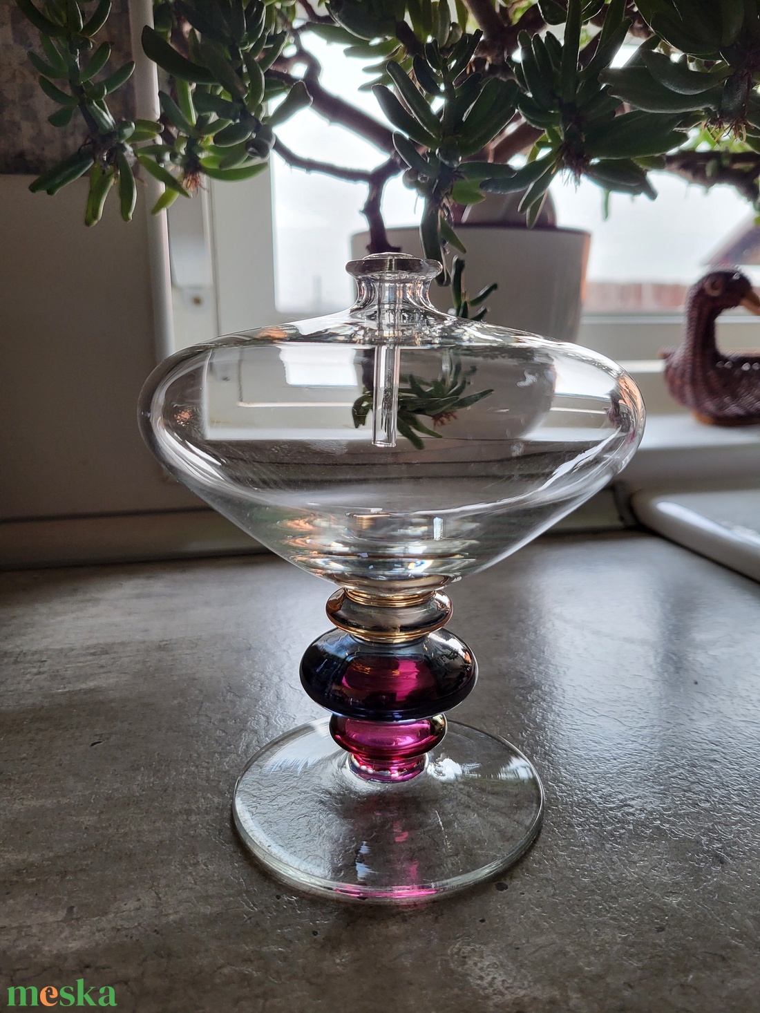 Vintage, Bella Vista kézzel gyártott üveg olajlámpa, petróleumlámpa a '70-es évekből - otthon & életmód - gyertya, illat, aroma - aromalámpa - Meska.hu Vintage, Bella Vista kézzel gyártott üveg olajlámpa, petróleumlámpa a '70-es évekből - otthon & életmód - gyertya, illat, aroma - aromalámpa - Meska.hu